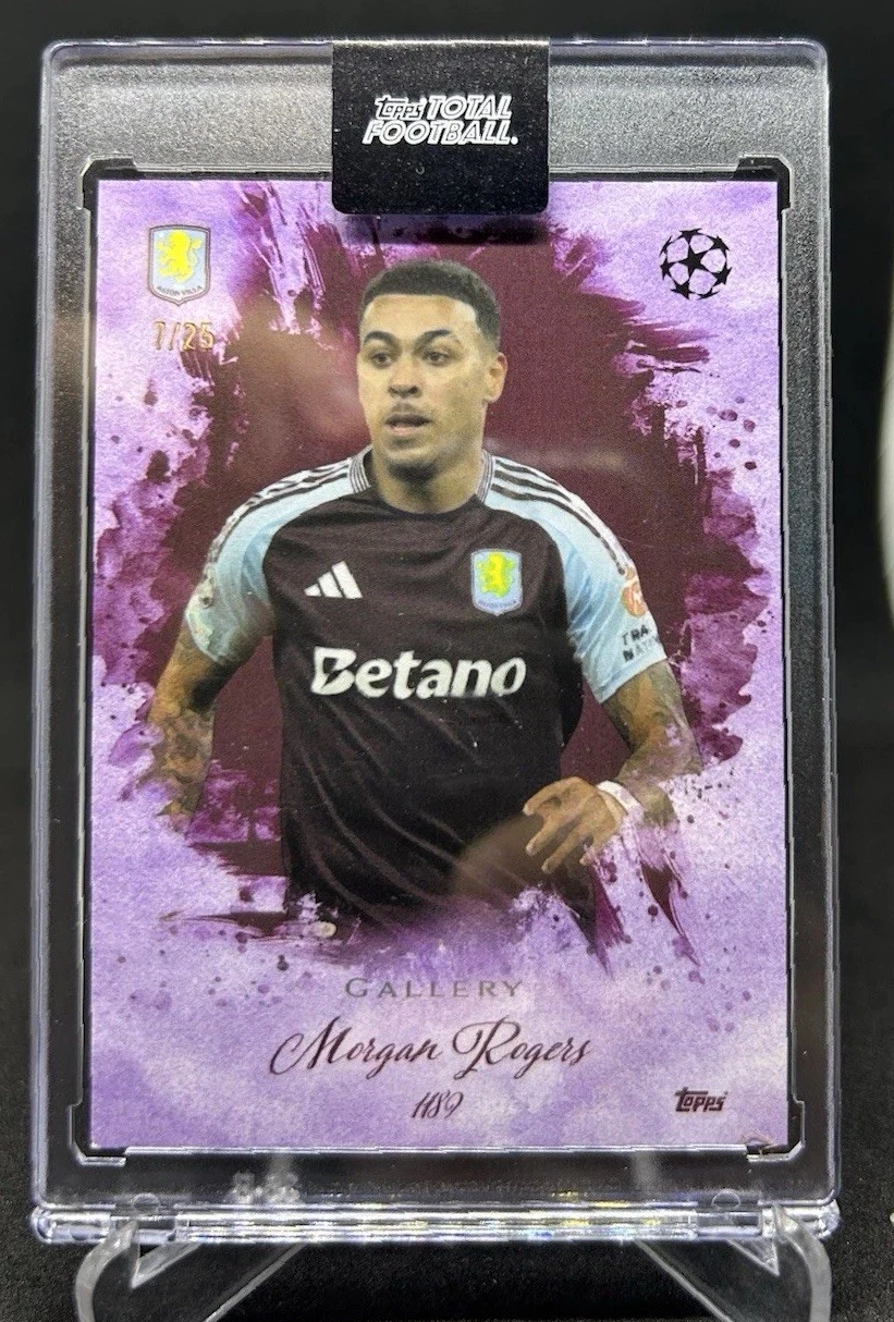 2024-25 Topps Total Football MORGAN ROGERS Gallery Purple Parallel /25 #118