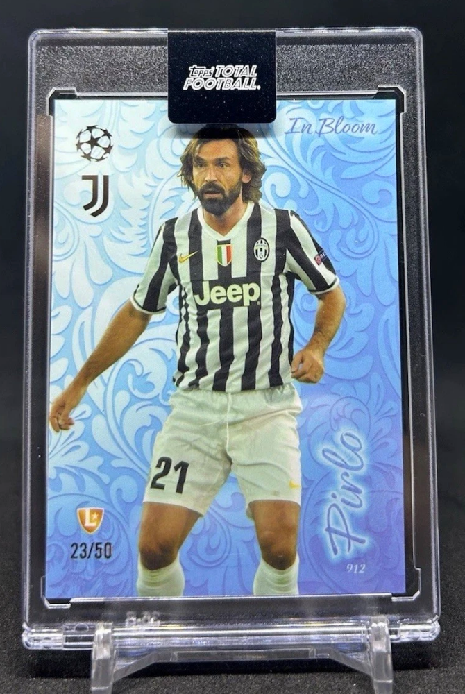 2024-25 Topps Total Football ANDREA PIRLO In Bloom Blue Parallel /50 #912