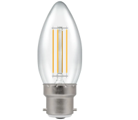 Dimmable LED 5W BC Warm White Candle Lamp