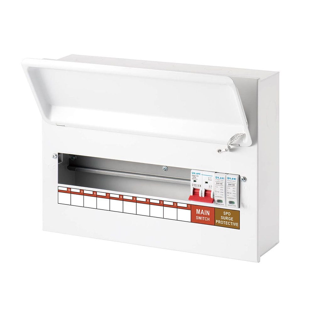 Metal Consumer Units with Surge Protected Device