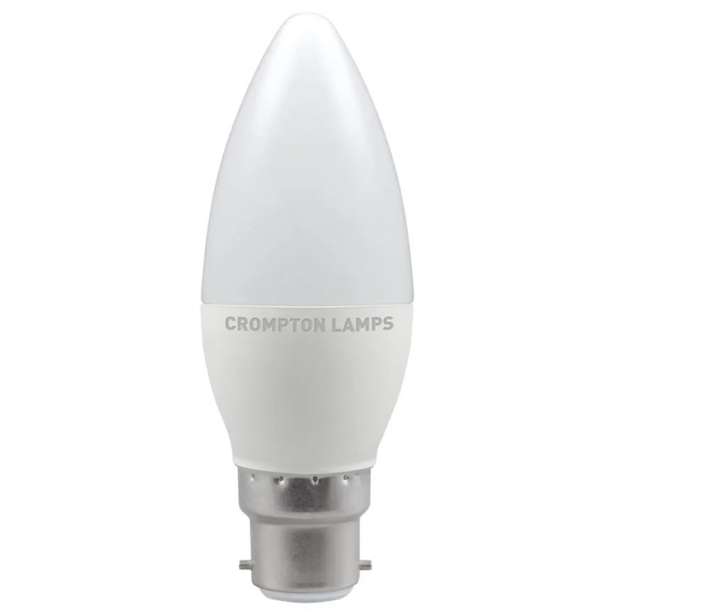 LED 5.5W BC Warm White Candle Lamp