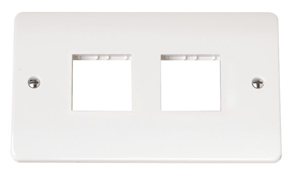 DOUBLE SWITCH PLATE 4 GANG APERTURE