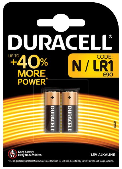 Duracell Battery LR1 (Twin Pack)