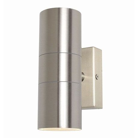 Zinc Leto Up/ Down Wall Light Stainless Steel