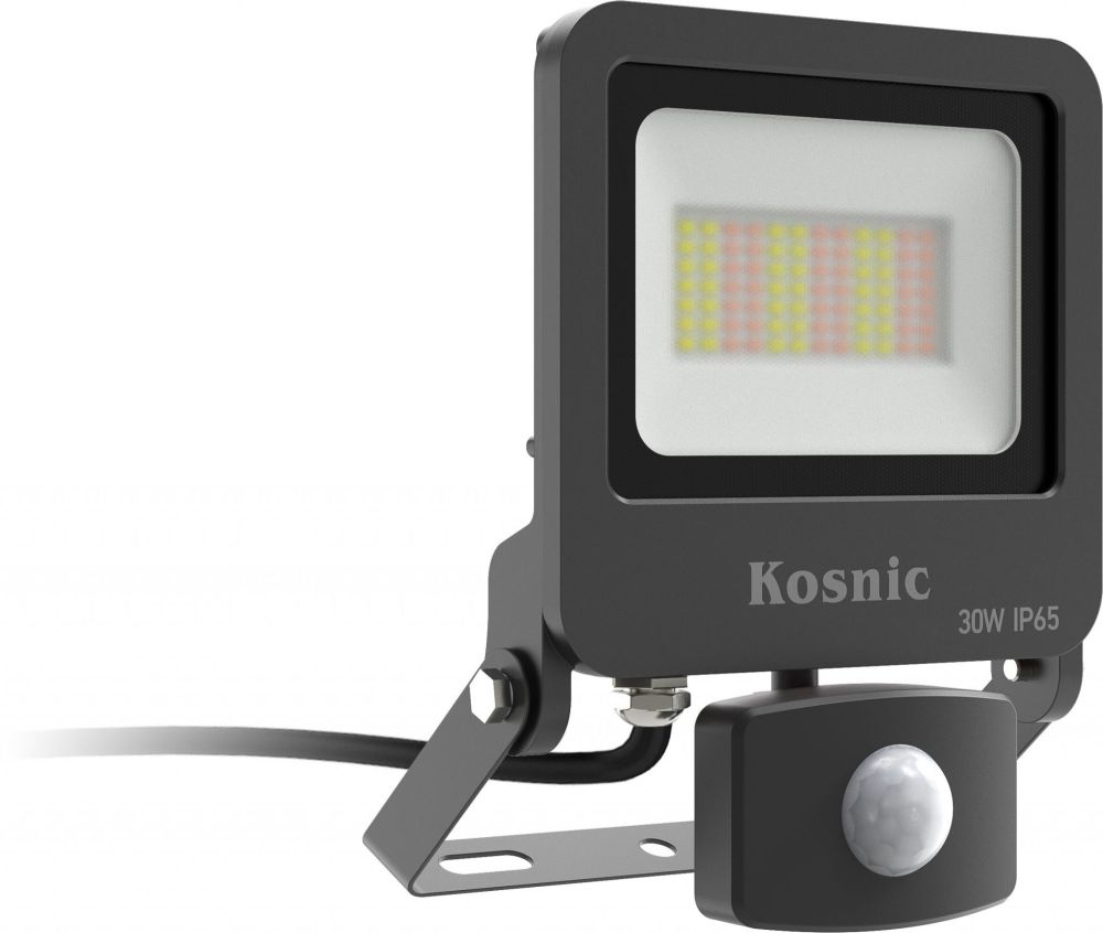 Kosnic Ventas II 30w PIR Floodlight CCT Switchable & Remote Control | VEN30-SCT/S