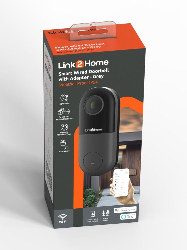 L2H-BELLWIRED – Smart Video Doorbell (Wired)