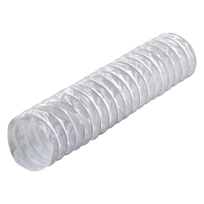 100mm White PVC Flexible Round Ducting Hose