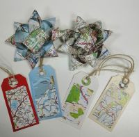 Upcycled gift tags and bows