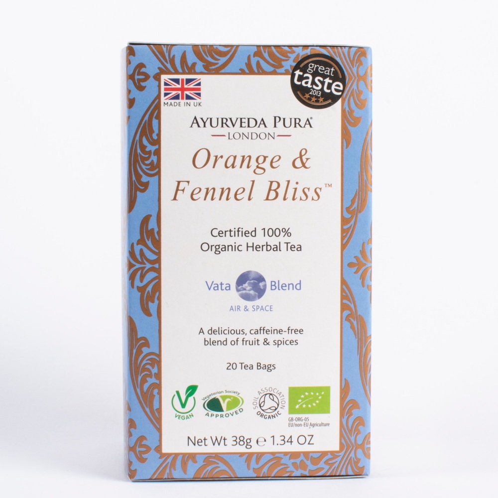 Orange and Fennel Bliss Organic Herbal Tea