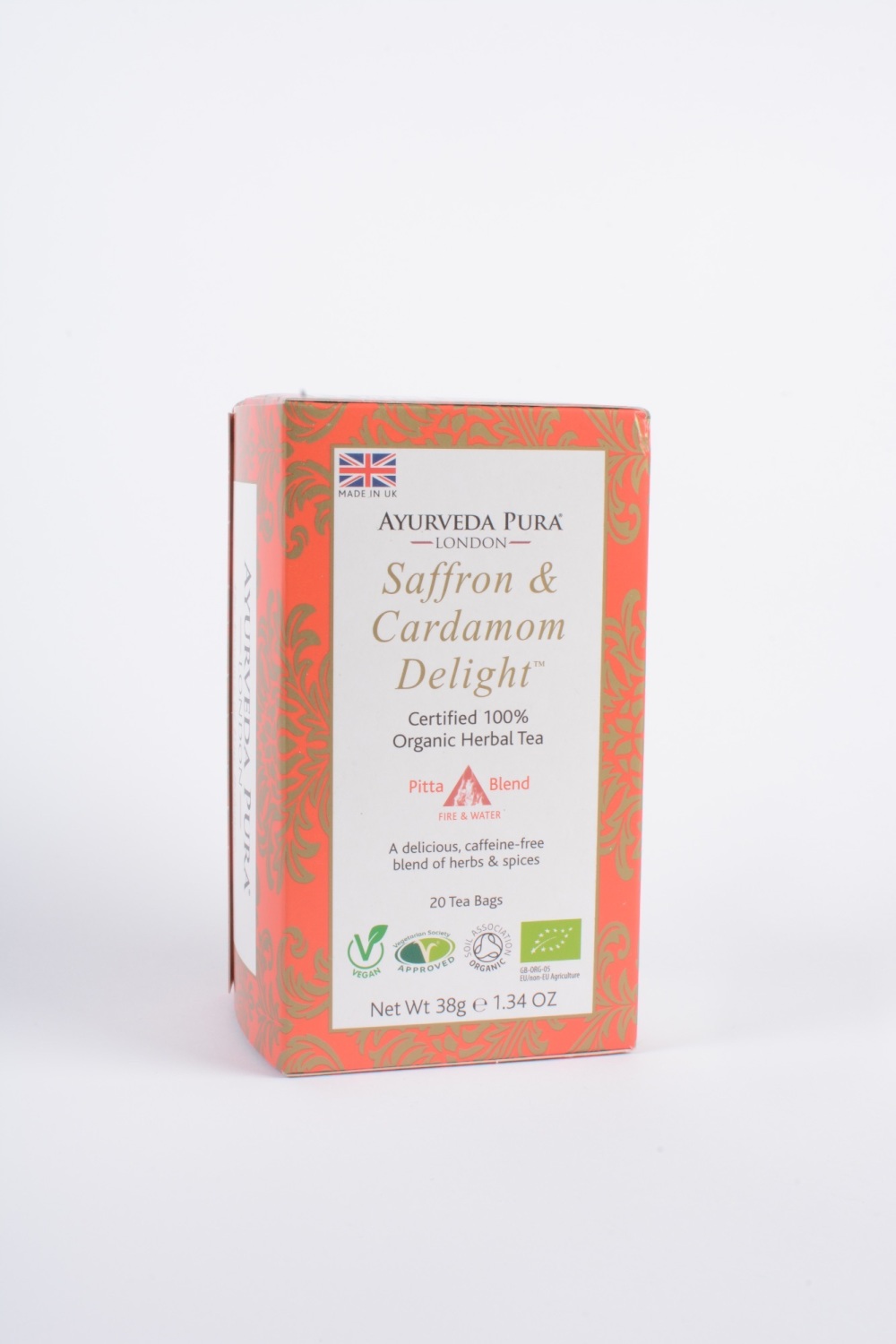 Saffron and Cardamon Delight Organic Herbal Tea