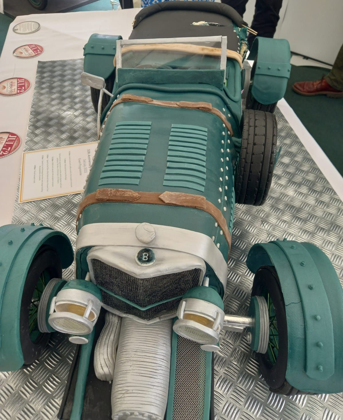 Vintage Racing Car Cake