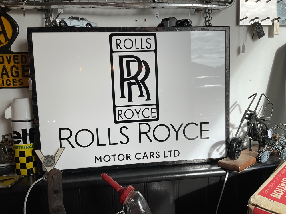 Rolls Royce light up sign