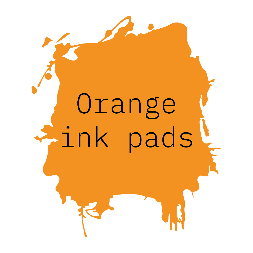 Orange ink pads