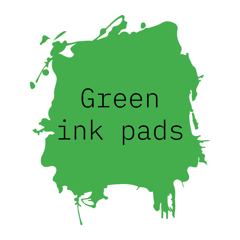 Green ink pads