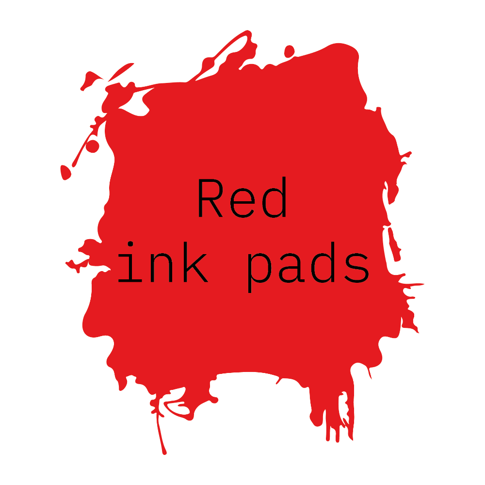 Red ink pads