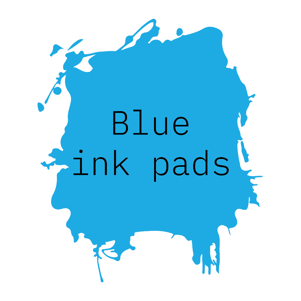 Blue ink pads