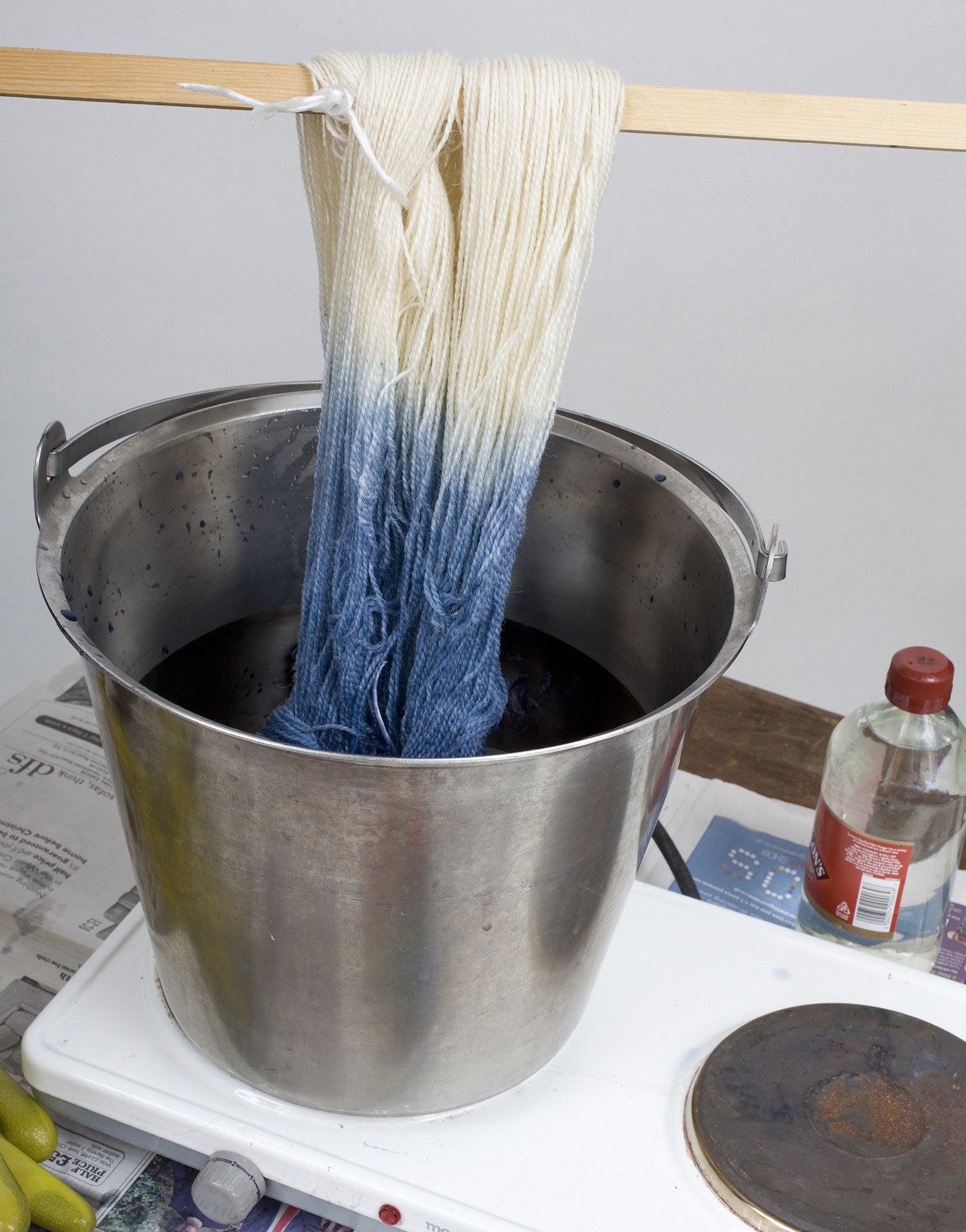 dyeing wool