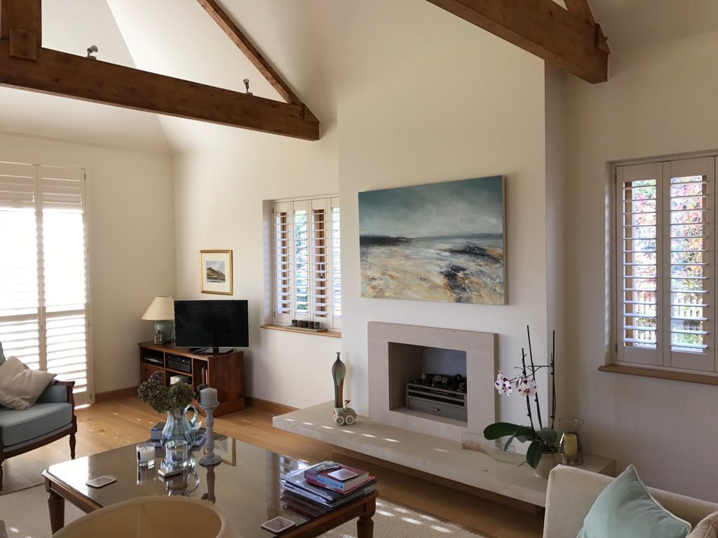 large seascape painting in lounge