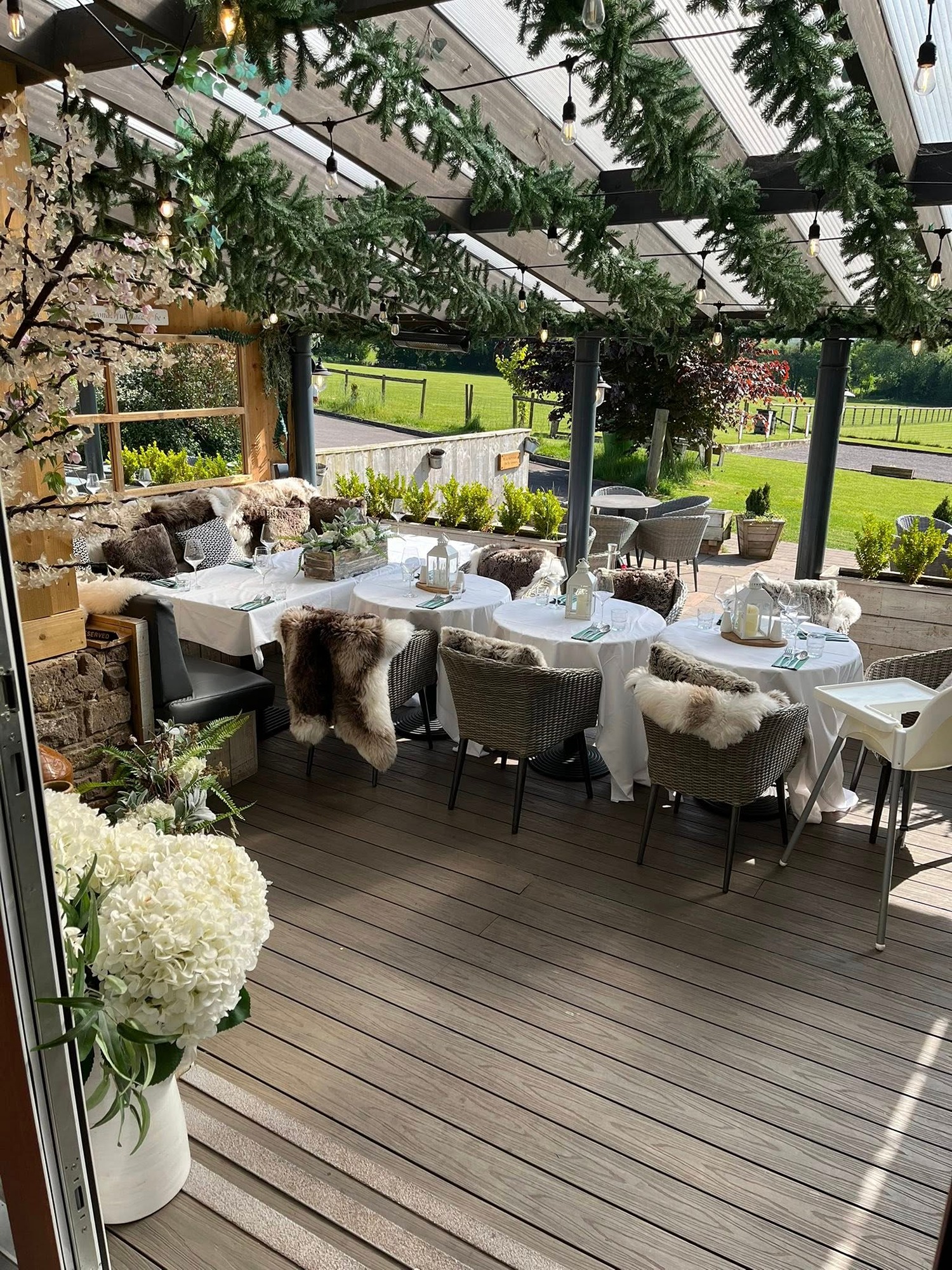 small event on terrace