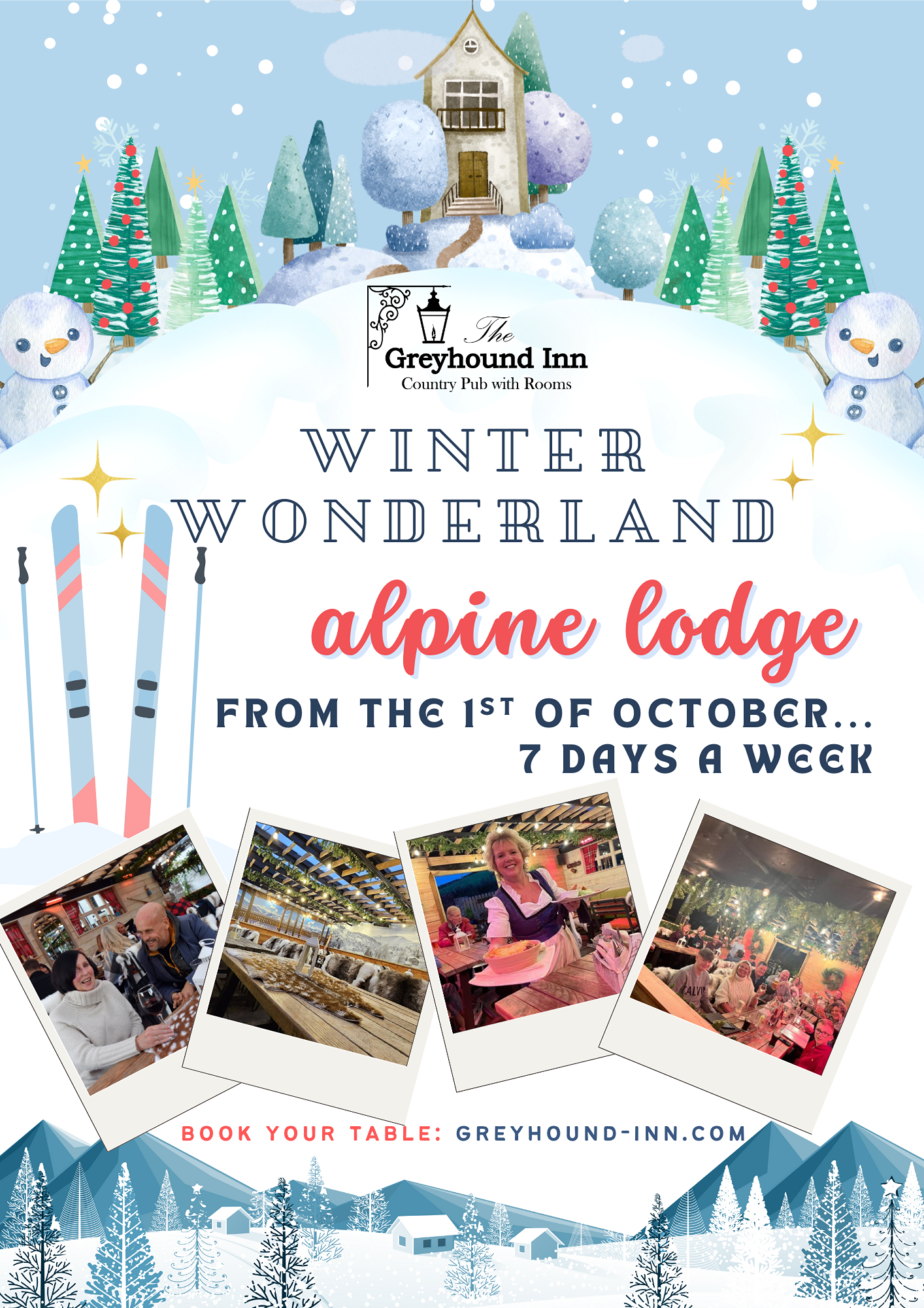 Winter Wonderland this winter season at The Greyhound | Chritmas parties and events