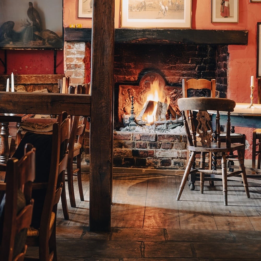 Pub with open fire