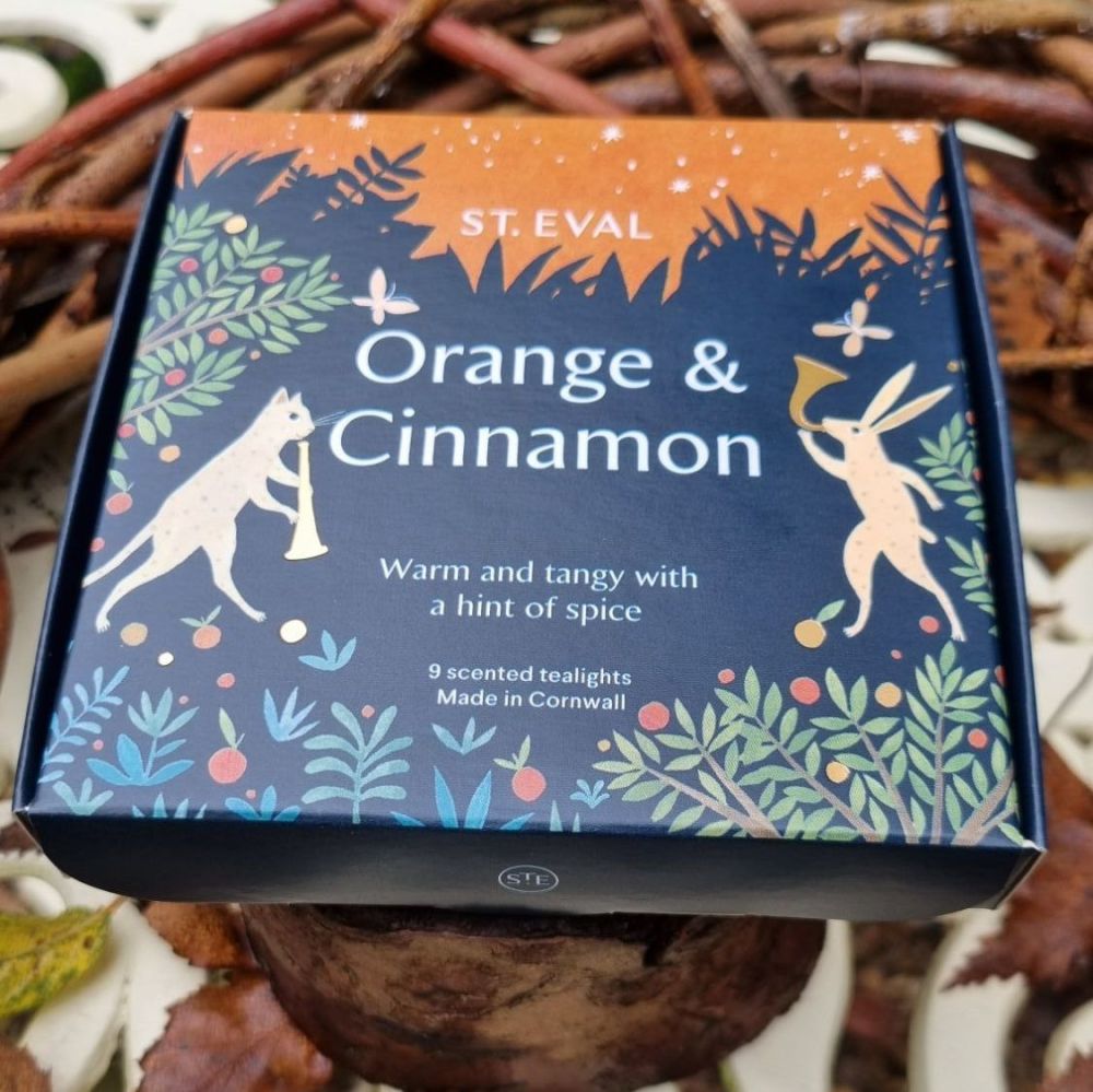 St Eval Orange and Cinnamon scented tealights