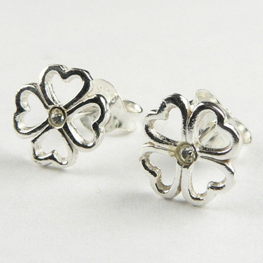 sterling silver & Cubic Zirconia earrings, in a gift box