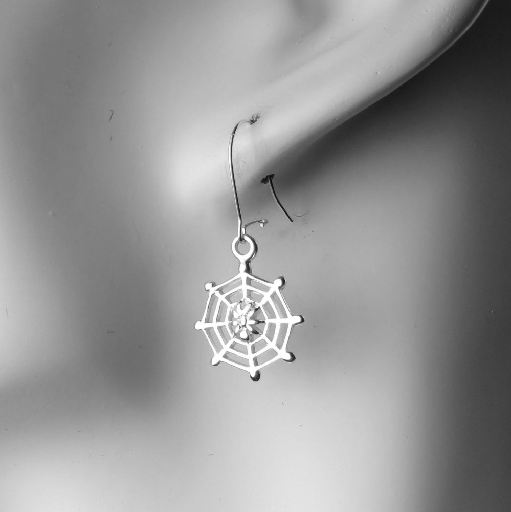 cobweb earrings