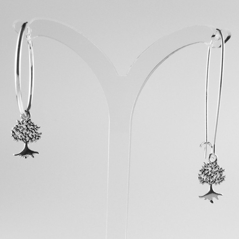 sterling silver tree of life earrings