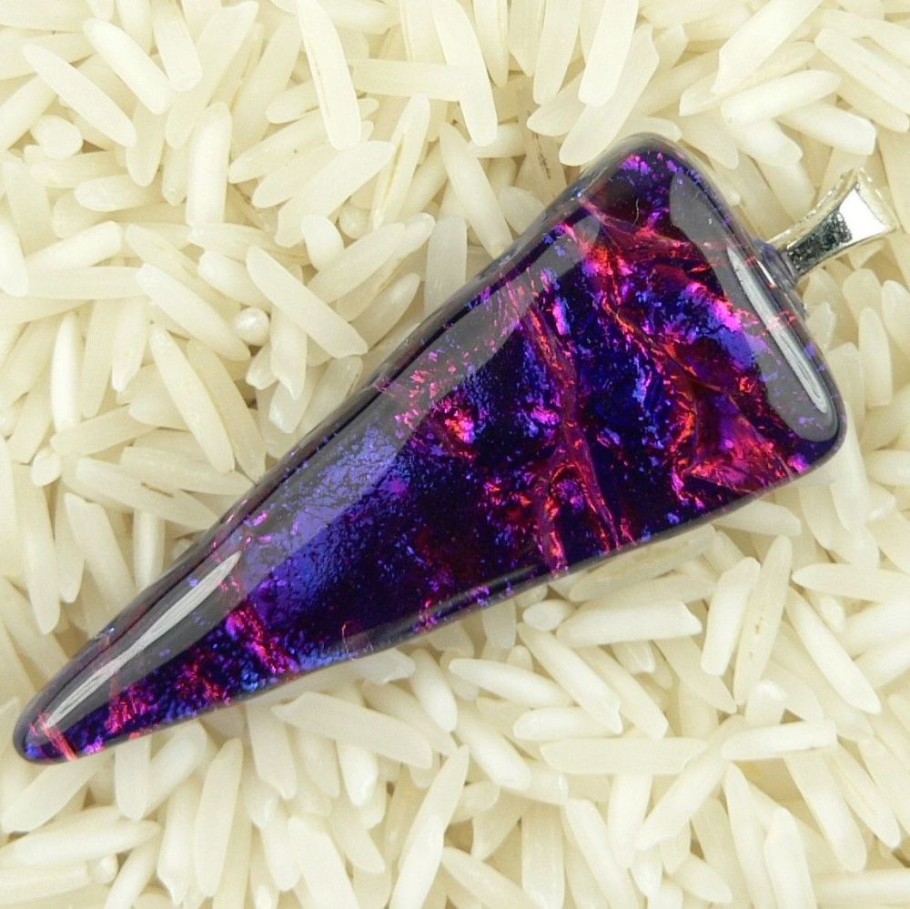 dichroic glass pendant