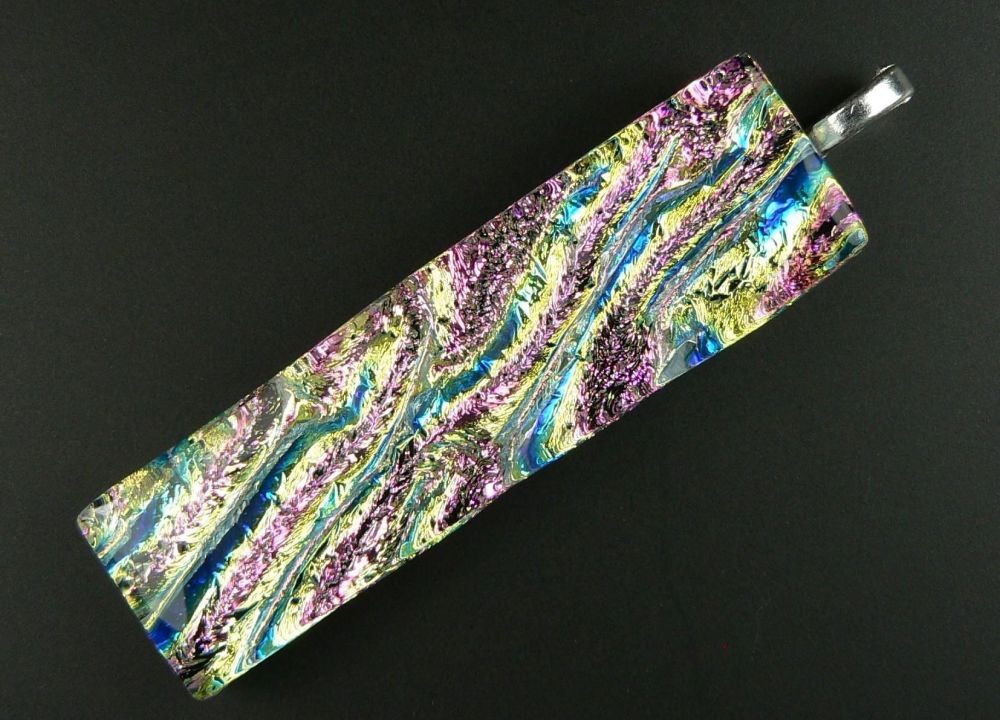 dichroic glass pendant