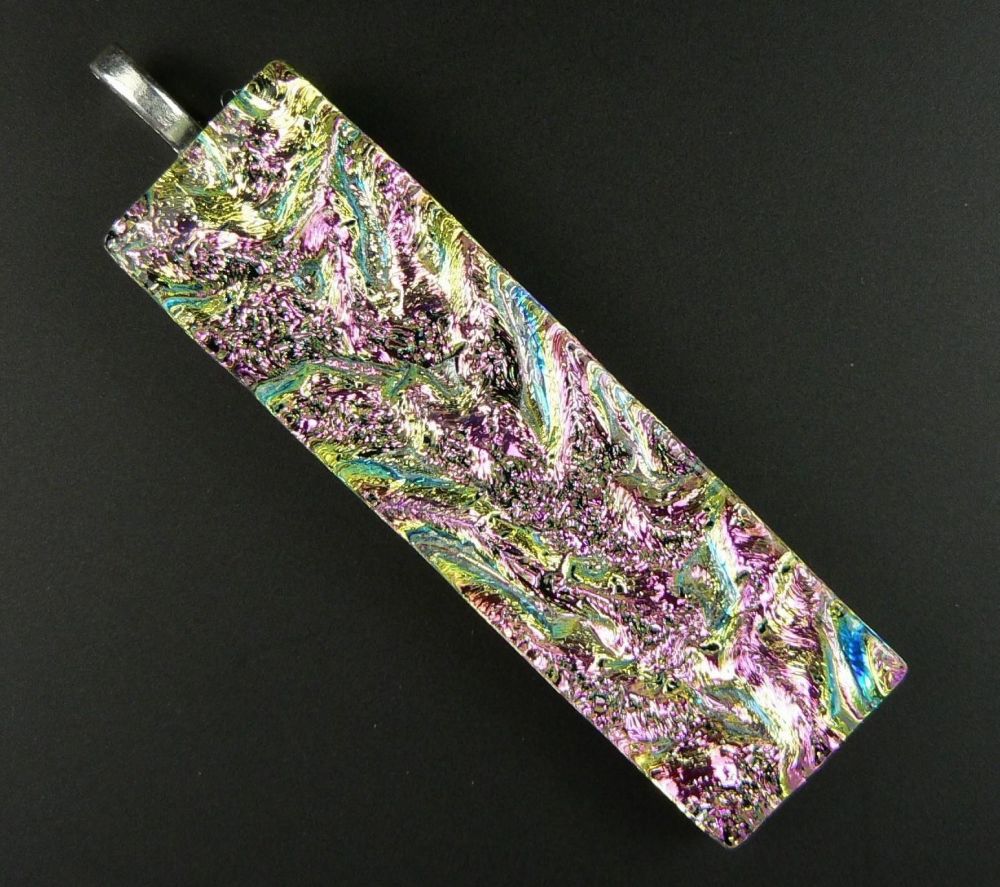 dichroic glass pendant