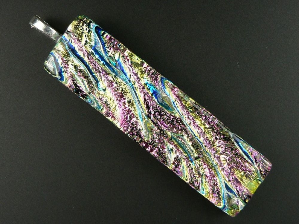 dichroic glass pendant