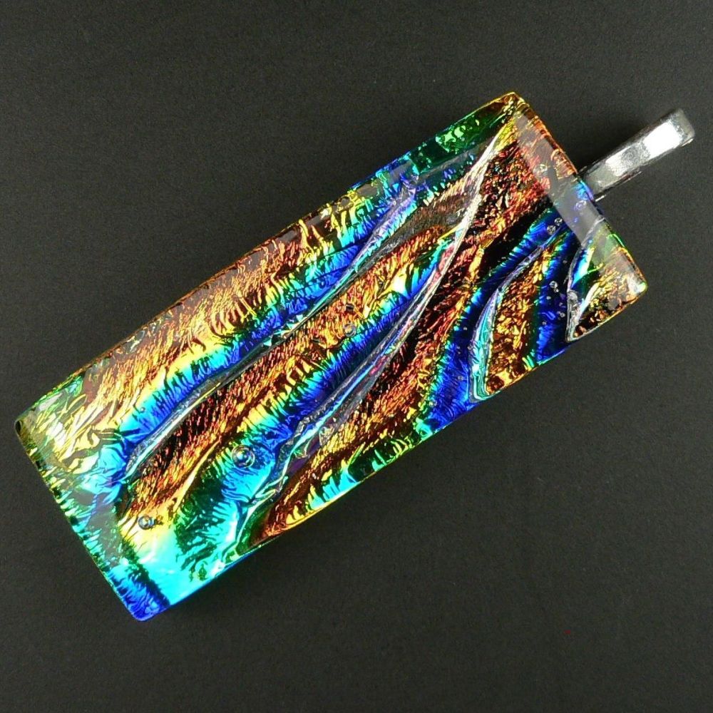 dichroic glass pendant