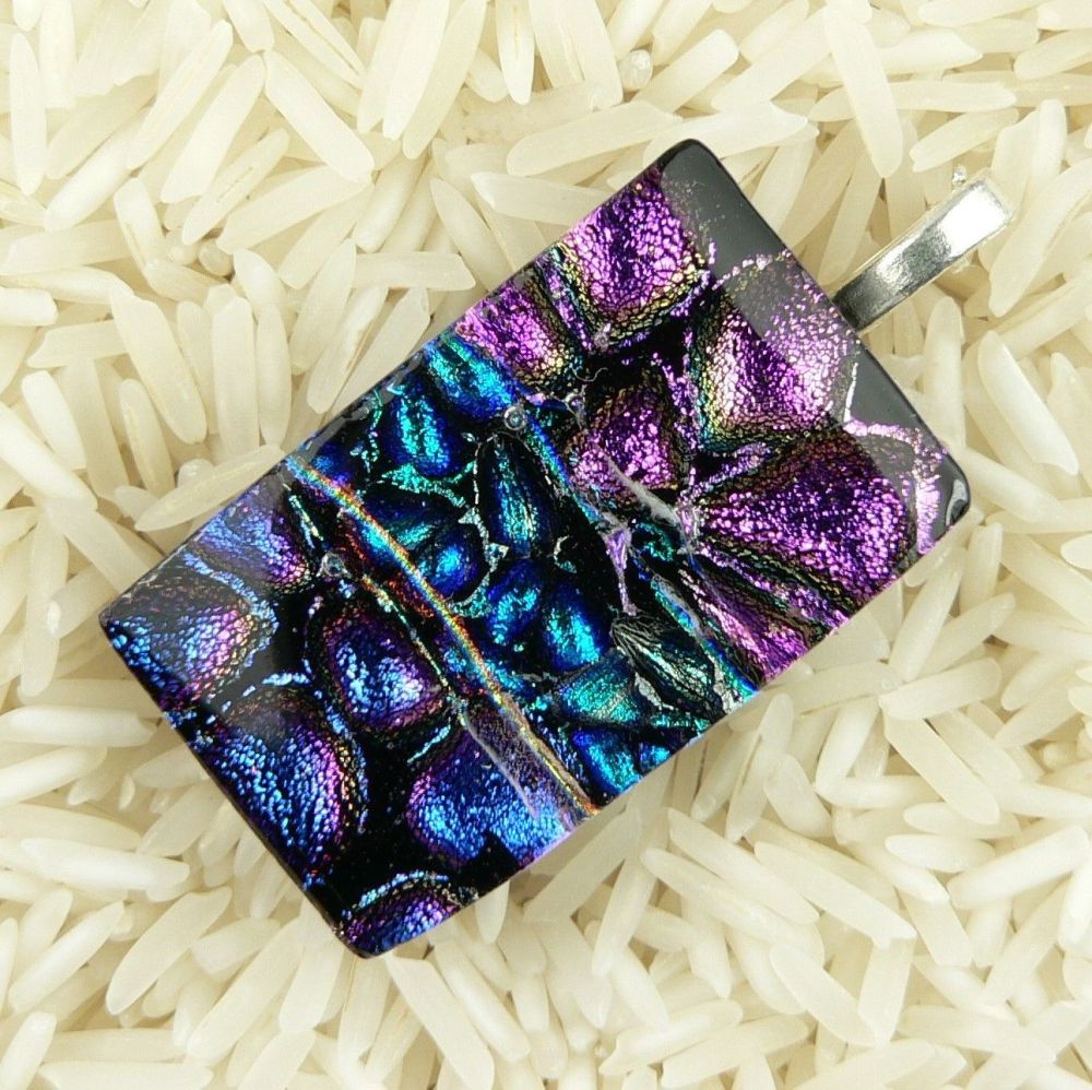 dichroic glass pendant