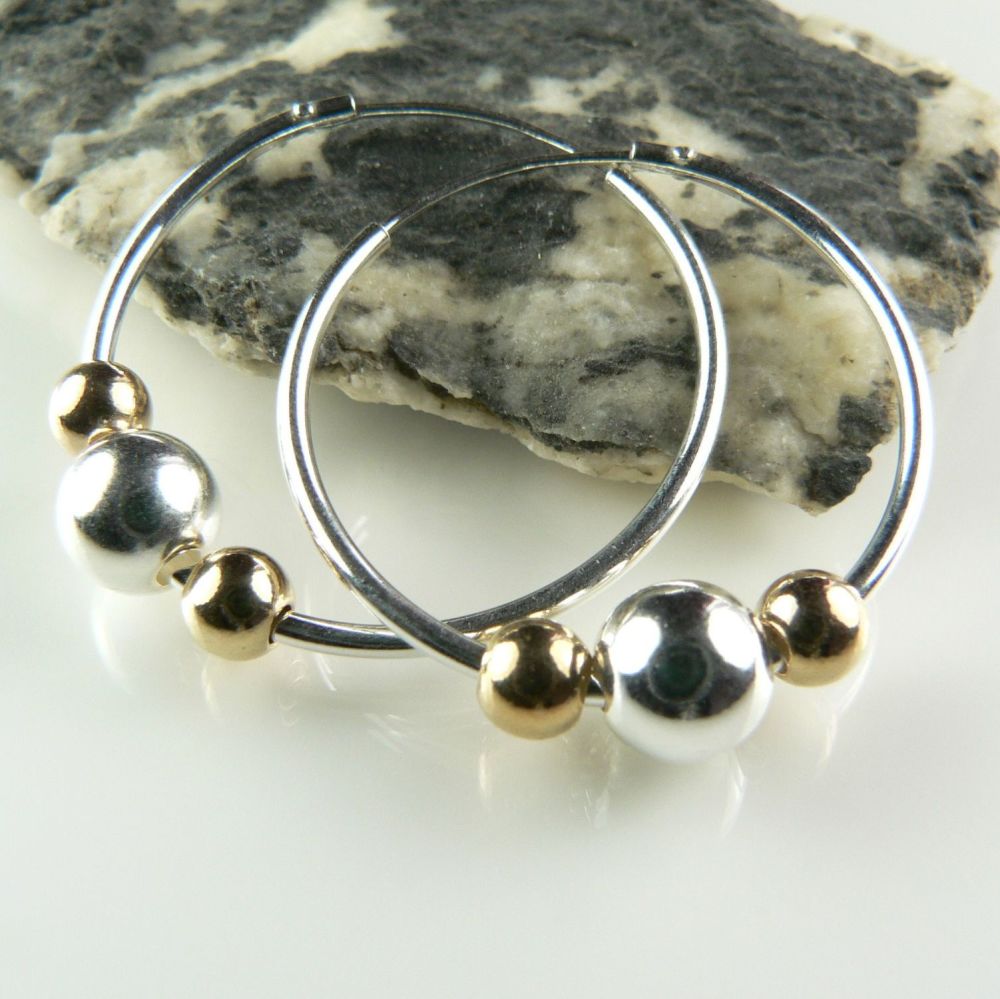 sterling silver & gold filled earrings