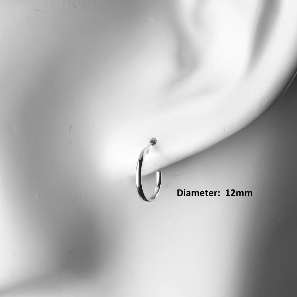 12mm hoop earrings