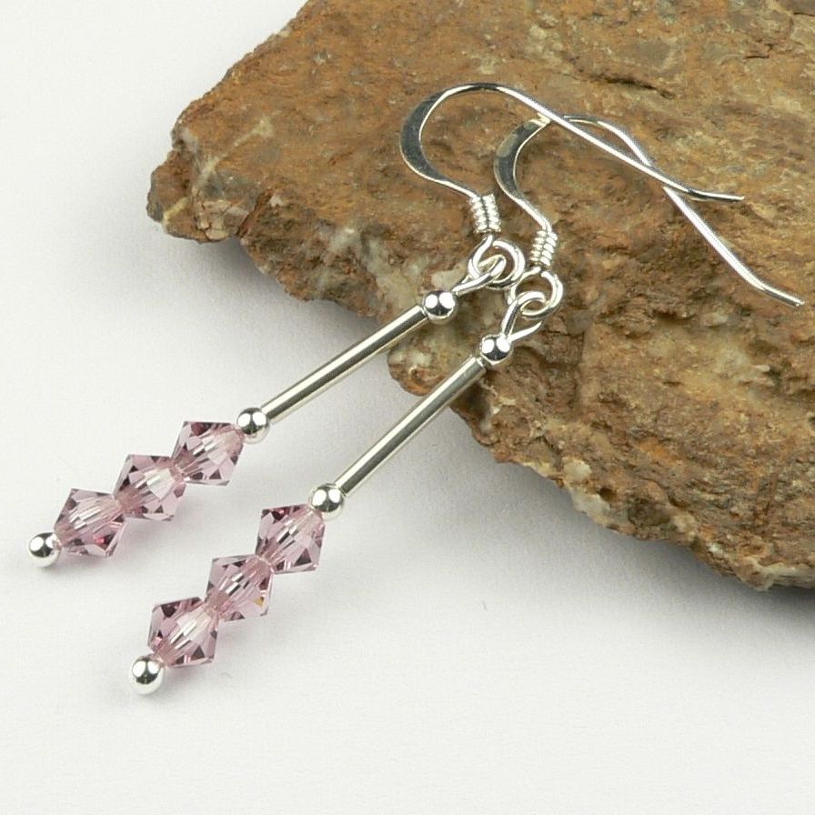 Preciosa light amethyst earrings