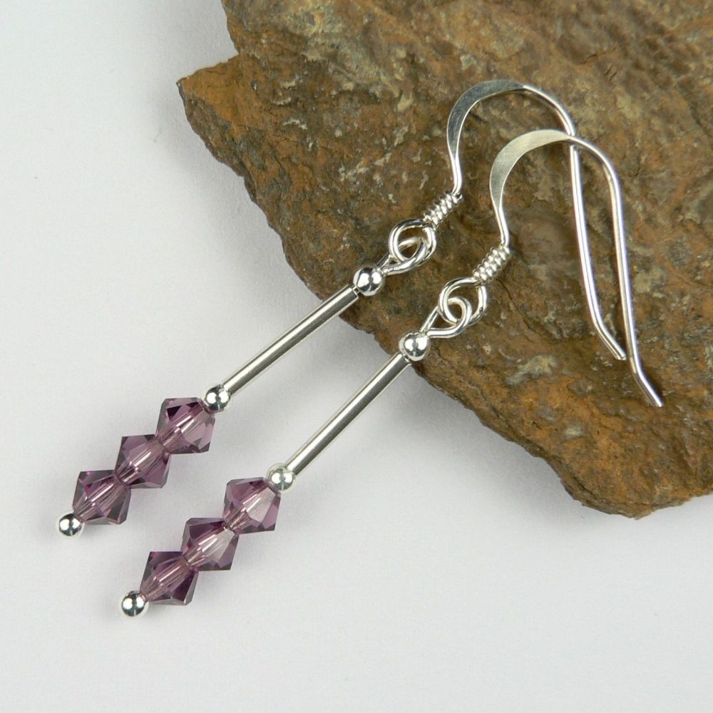 Preciosa amethyst earrings