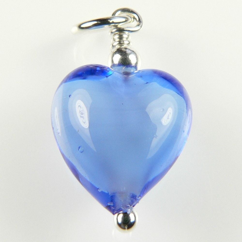 Murano glass heart pendant