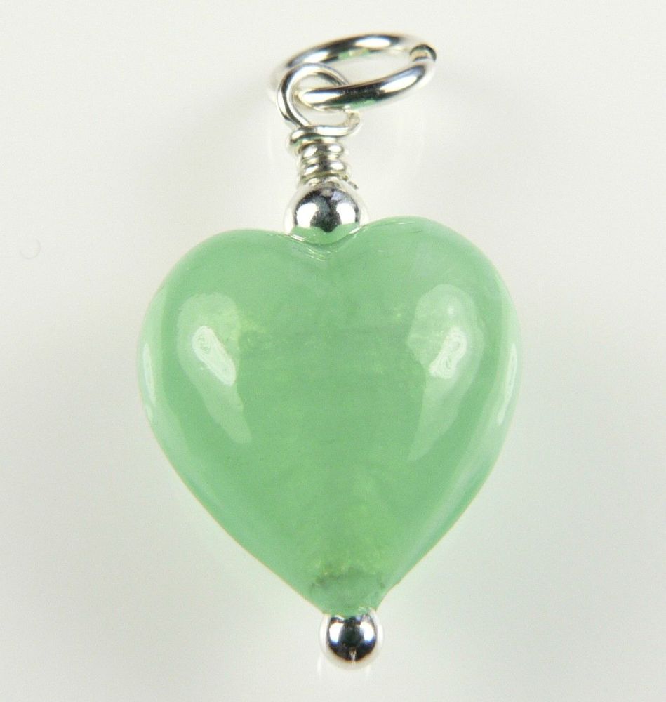 Murano glass heart pendant