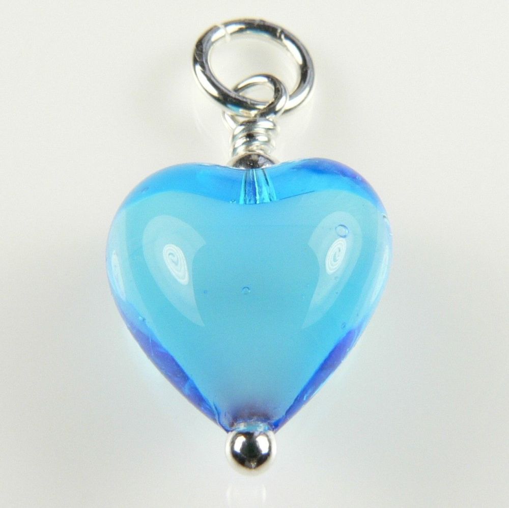 Murano glass heart pendant