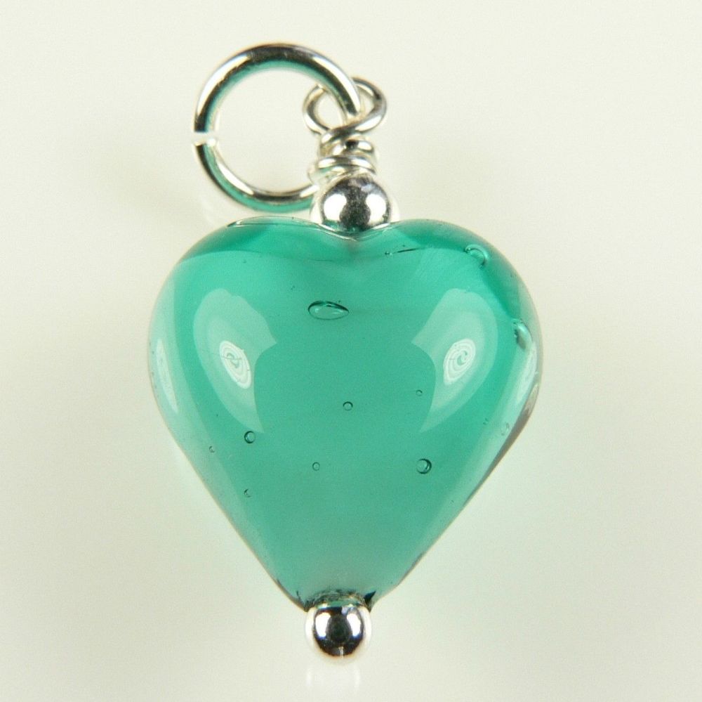 Murano glass heart pendant