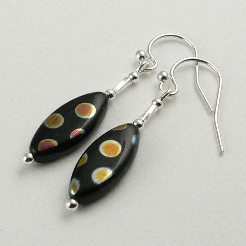 czech glass earrings