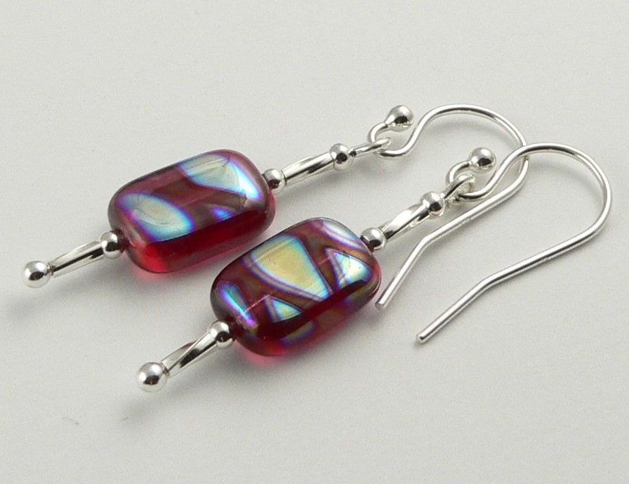 czech glass earrings