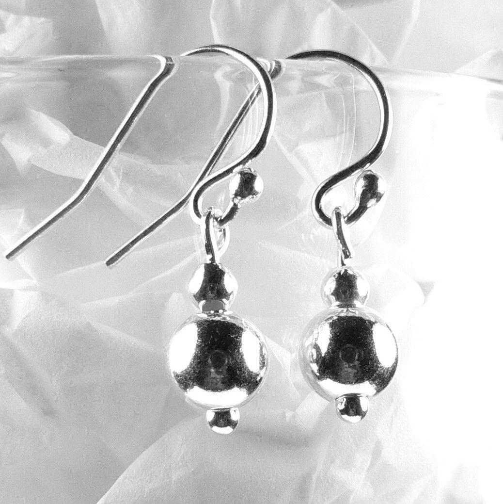 sterling silver drop earrings