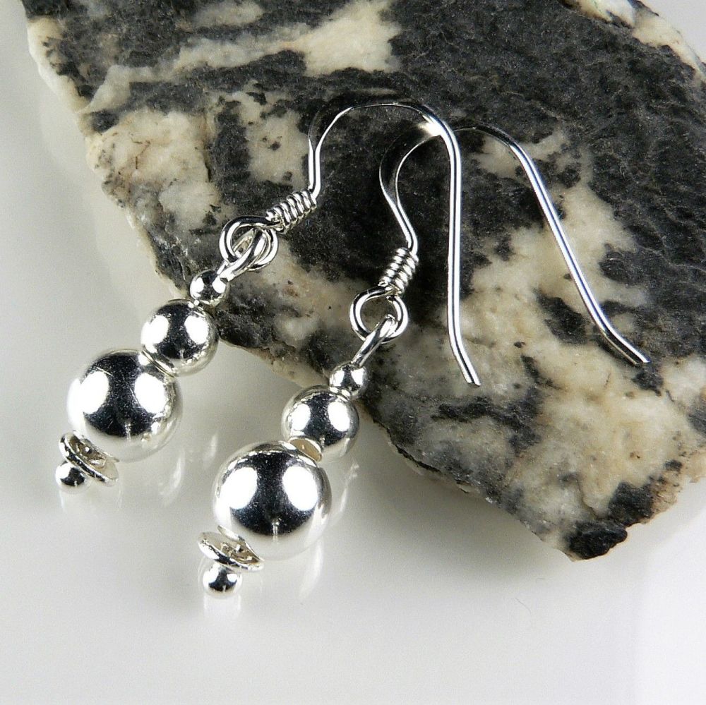 sterling silver drop earrings