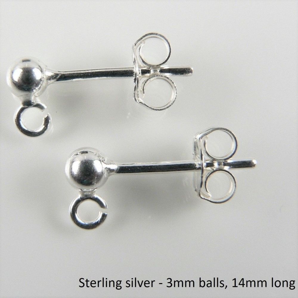 Sterling silver & 6mm (+/-) pale mauve Tourmaline A-Grade semi-precious stone drop earrings, in a gift box (9007)