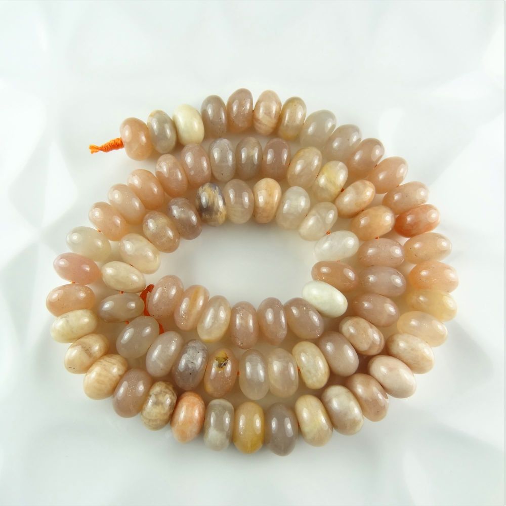 Sunstone semi-precious stone & sterling silver drop earrings, in a gift box (twists)