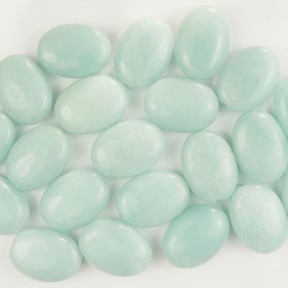 Sterling silver 13x18mm (+/-) oval Amazonite semi-precious stone pendant, with optional chain or leather cord, in a gift box